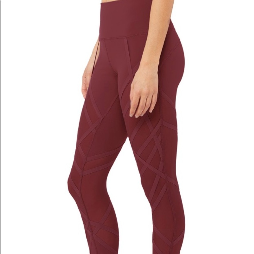 Alo Yoga high waist legging red burgundy XS